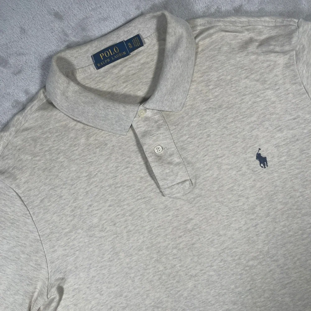 Polo Ralph Lauren Polo Classic Fit Mens XL Oatmeal Heather Cotton Pony Logo